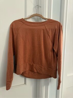 RBX Women's Rust Orange Crewneck Pullover Hoodie